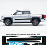 BYD Shark APEX Stripe Kit – Complete Side & Tailgate Graphics