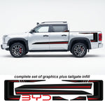 BYD Shark APEX Stripe Kit – Side & Tailgate Graphics | Bodymold Signs