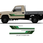 ELOUERA Stripes for Toyota LandCruiser HZJ79 | Retro Vinyl Decals