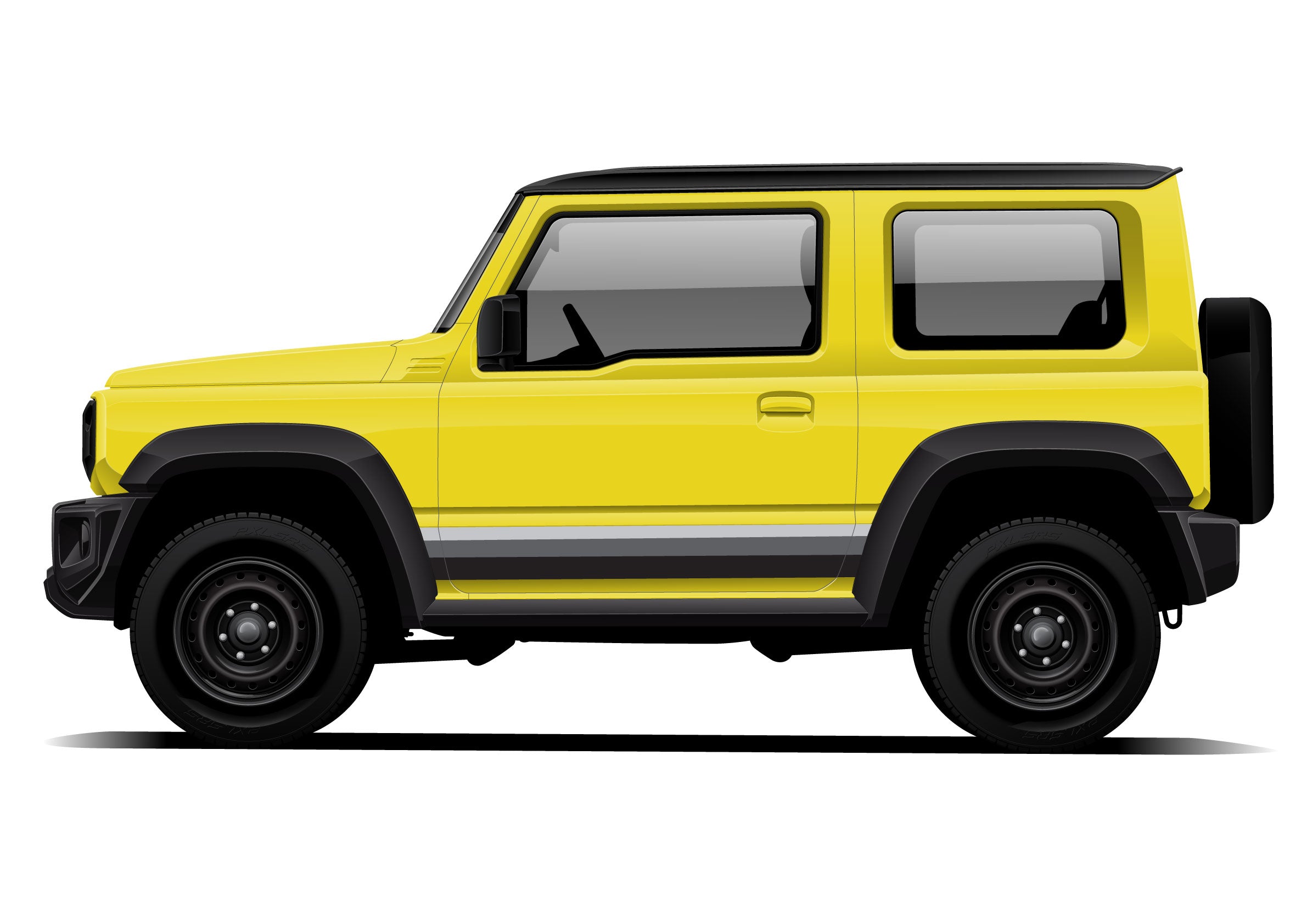 GOLDIE Stripes for Suzuki Jimny | Custom Vinyl Decal Kit