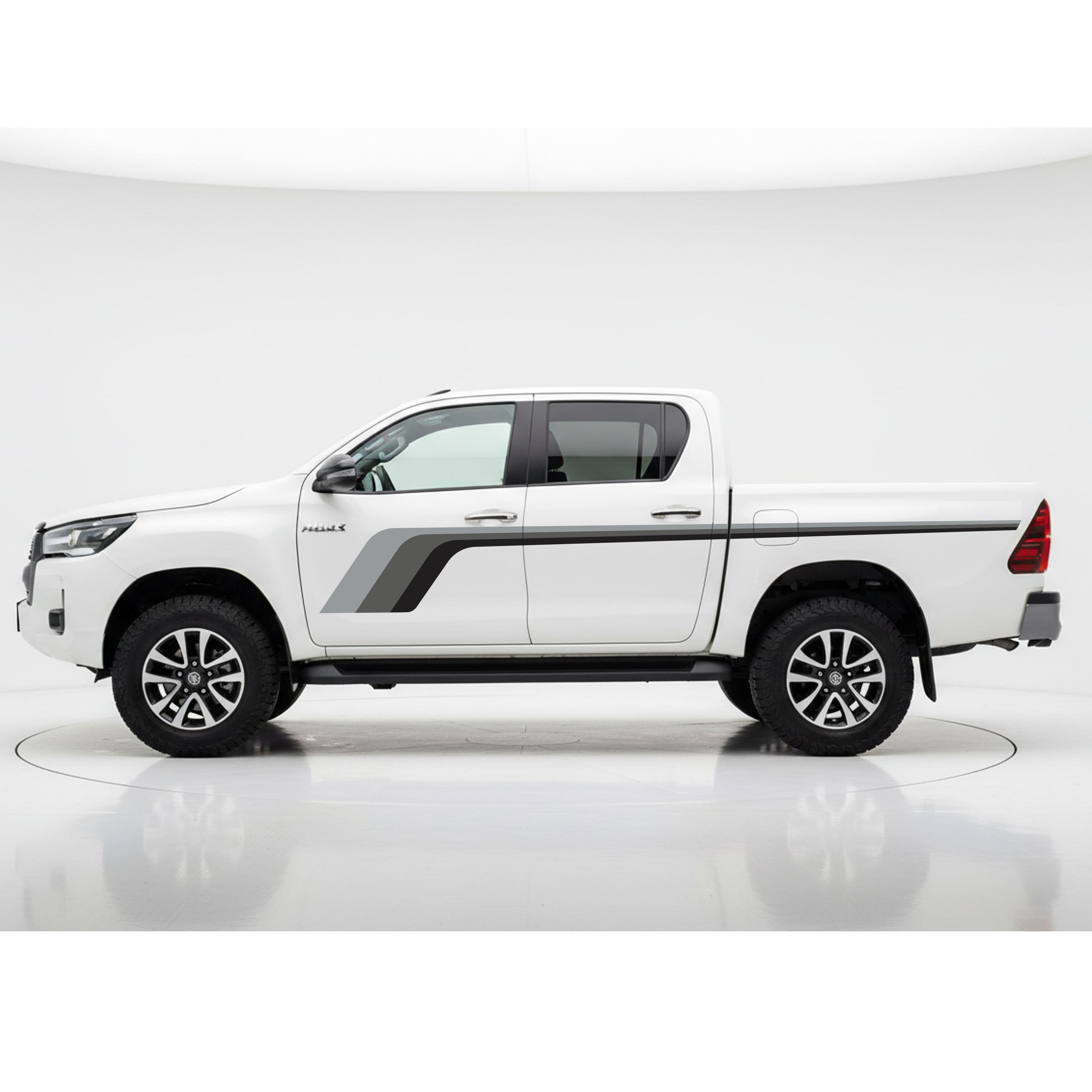 Hockey Stick Vinyl Decal Stripe Kit | Toyota Hilux & Utes | Retro Style