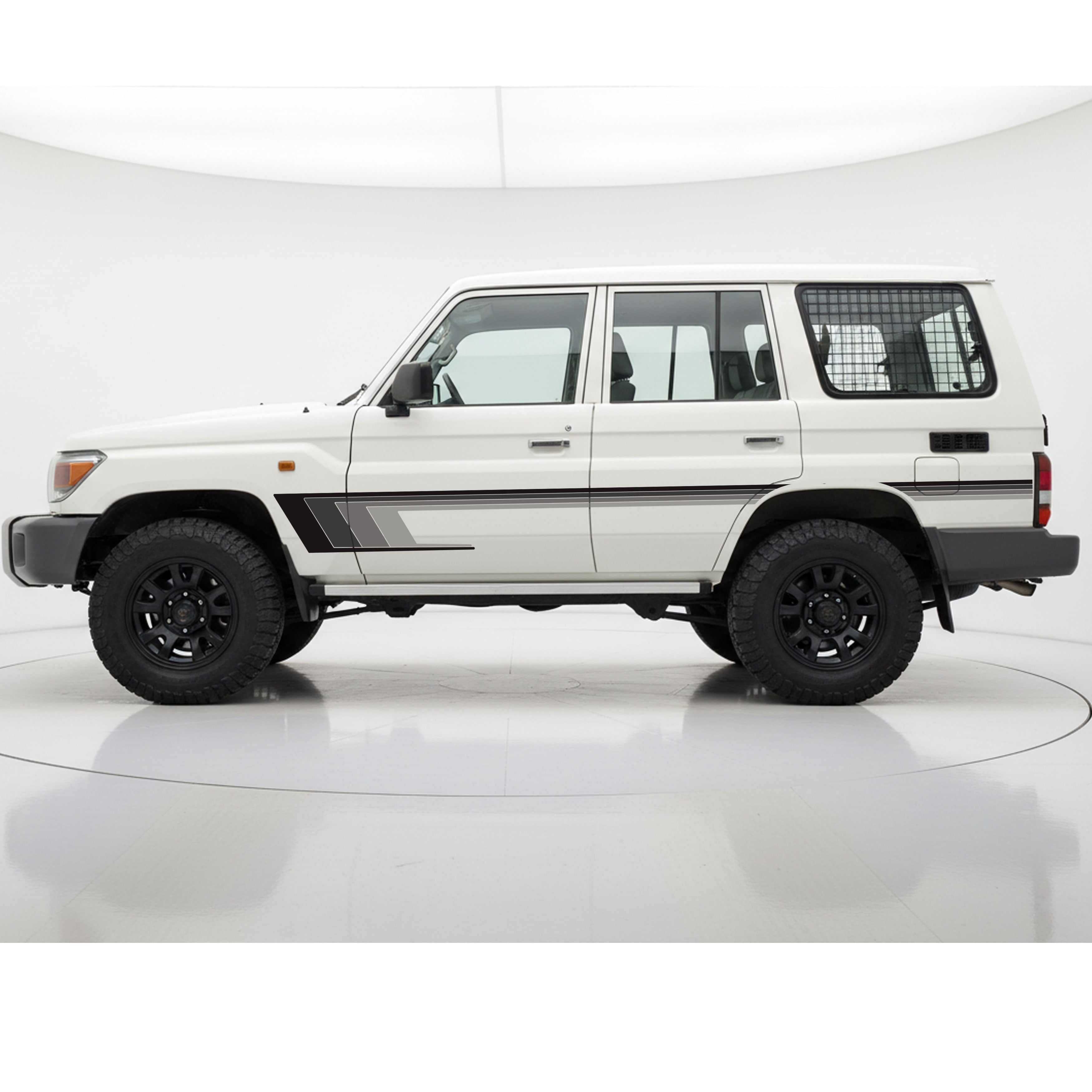 BYRON Stripes – 76 Series LandCruiser Vinyl Decal Kit | Bodymold Signs