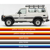 Sunset Stripe Kit – Californian Retro Style for Toyota LandCruiser 70 Series Troopcarriers