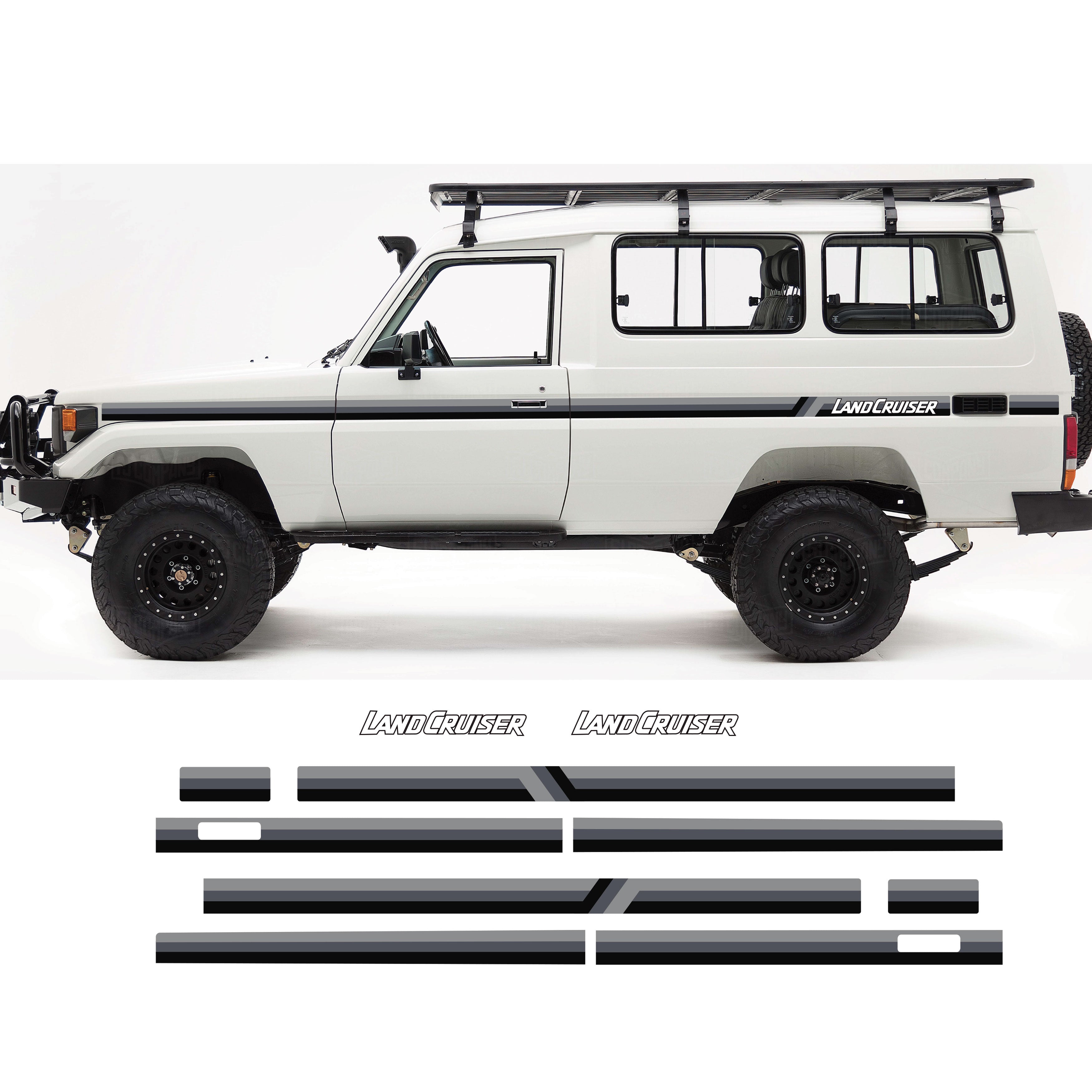 LandCruiser Stripe Kits – Full Sides - DIY or Installed