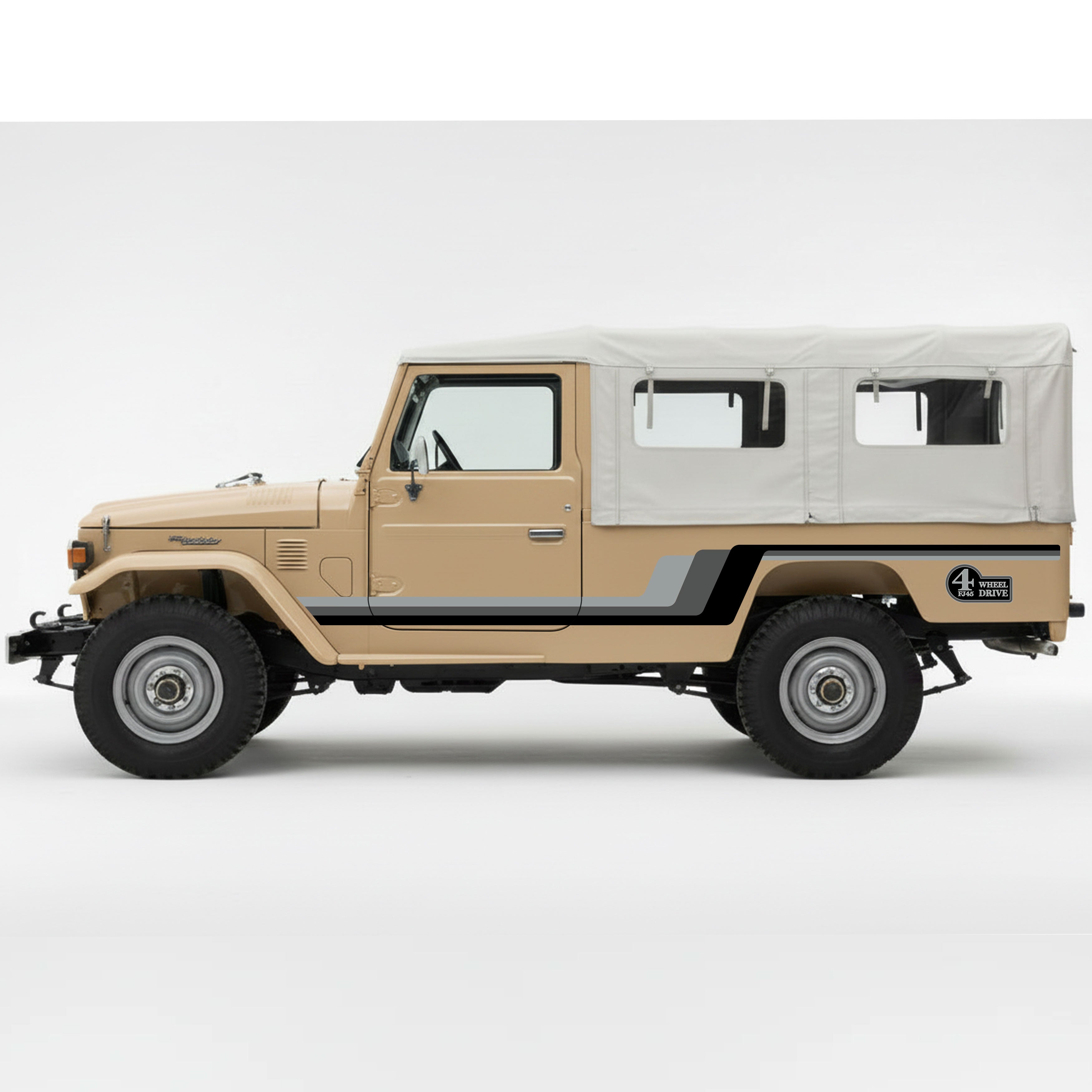 Legacy Retro Stripe for Toyota FJ45 LandCruiser | Bodymold Signs