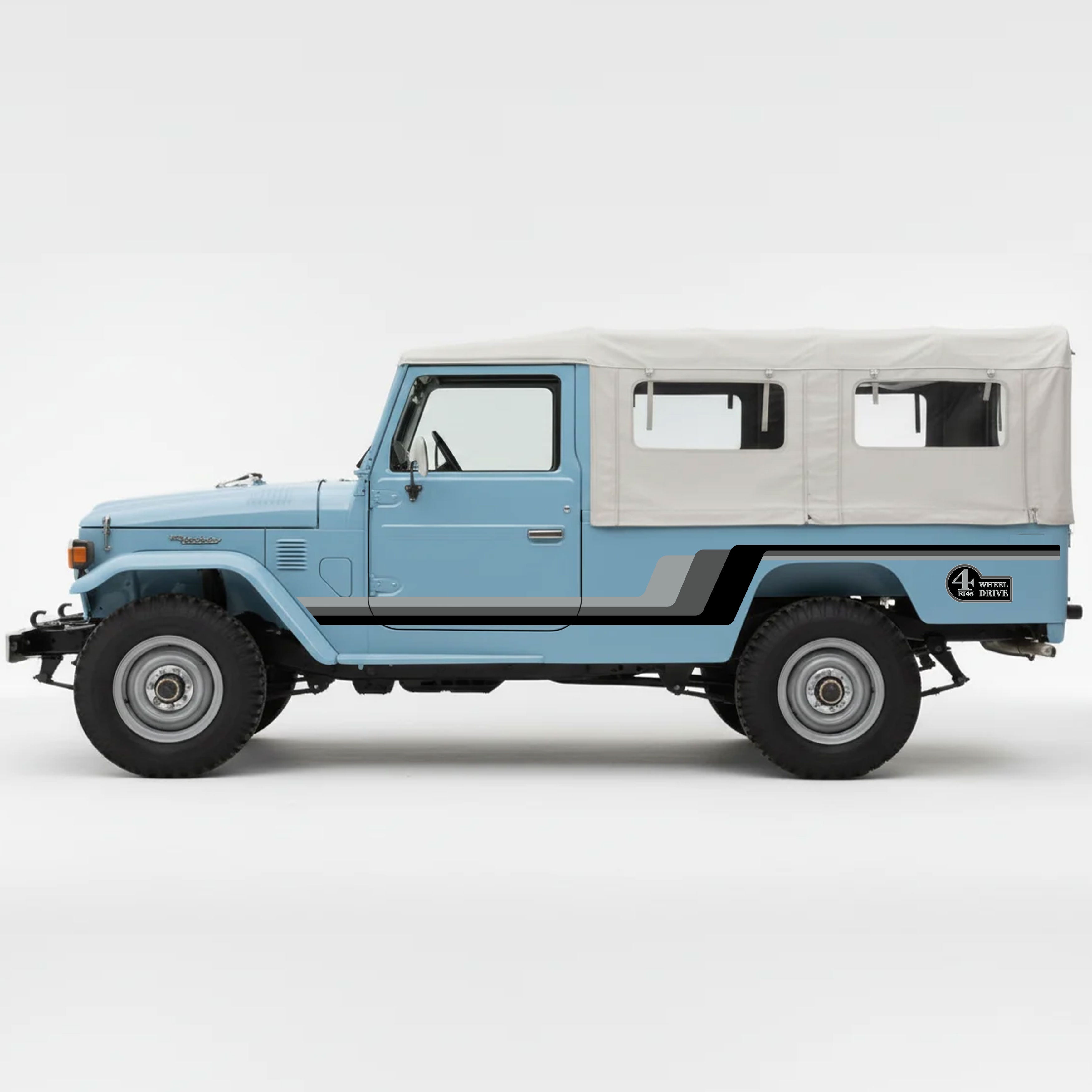 Legacy Retro Stripe for Toyota FJ45 LandCruiser | Bodymold Signs