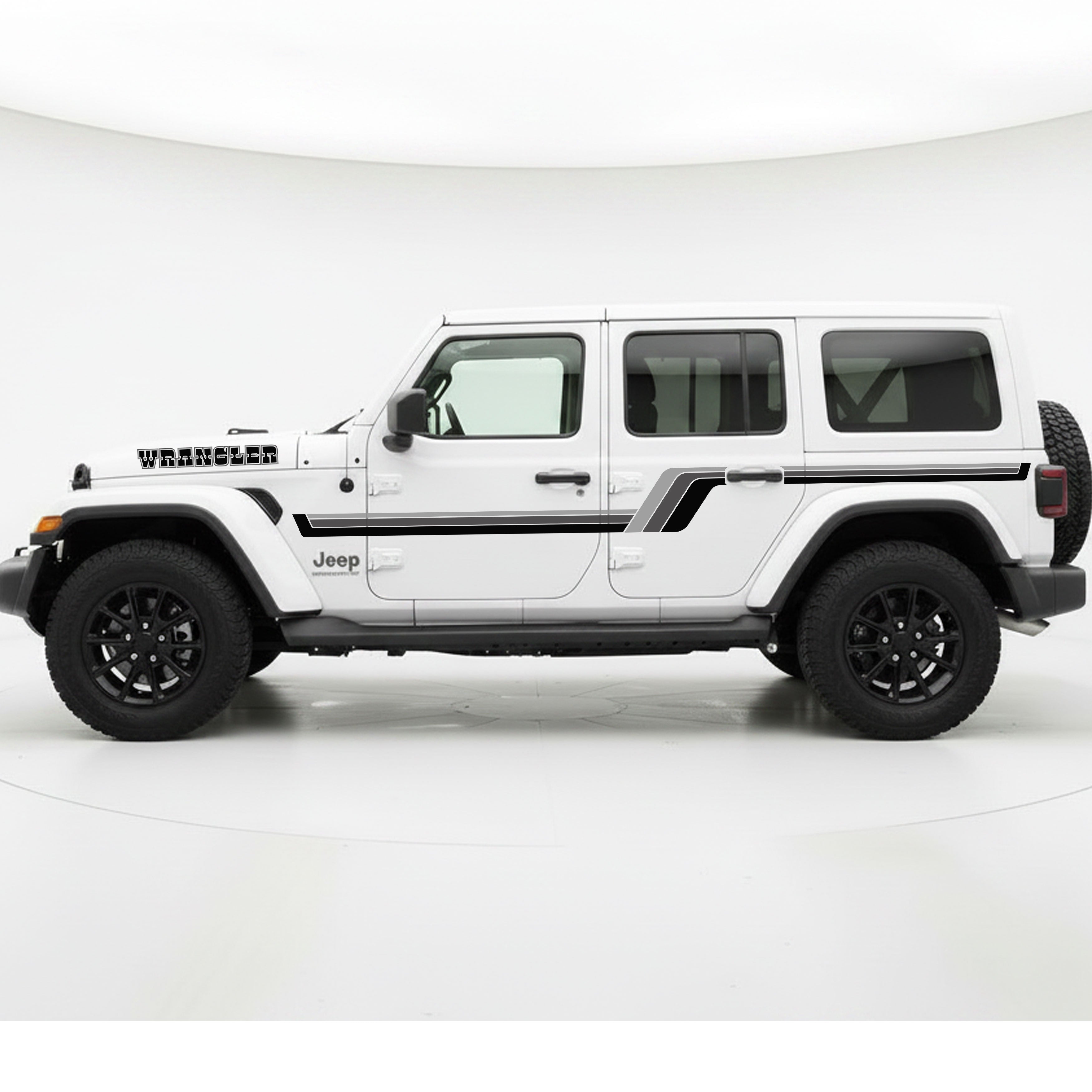 Jeep Wrangler JL 4-Door Oscar Stripe Kit | Bodymold Signs