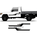 HARTLEY Stripes for Toyota LandCruiser HZJ79 | Retro Vinyl Decals