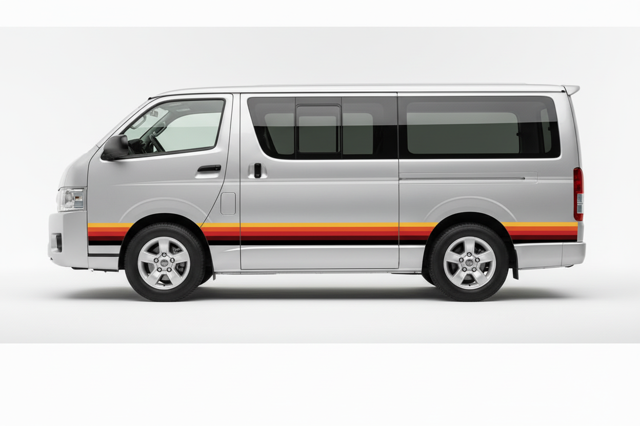 HiAce Silver - Sunset Sill Stripes