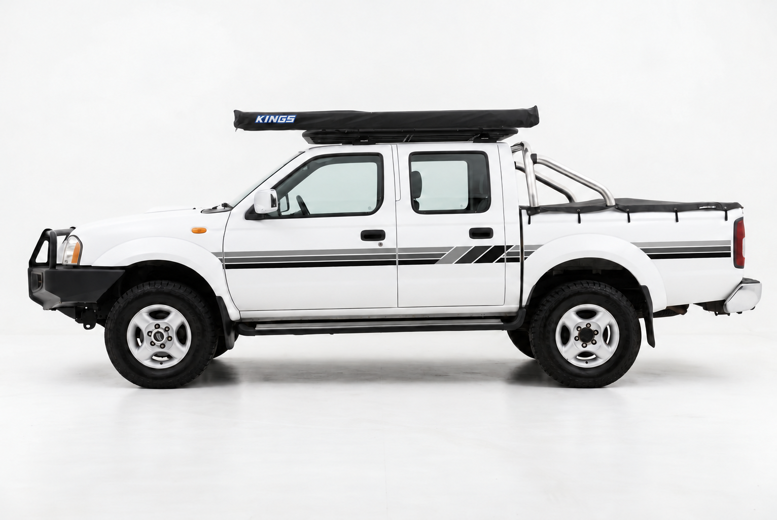 HIGH ROAD Nissan Navara stripe kit, grey and black tones