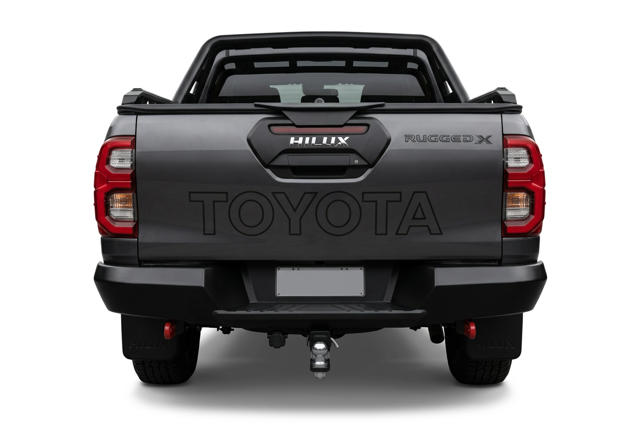 Hilux Rugged X tailgate graphics
