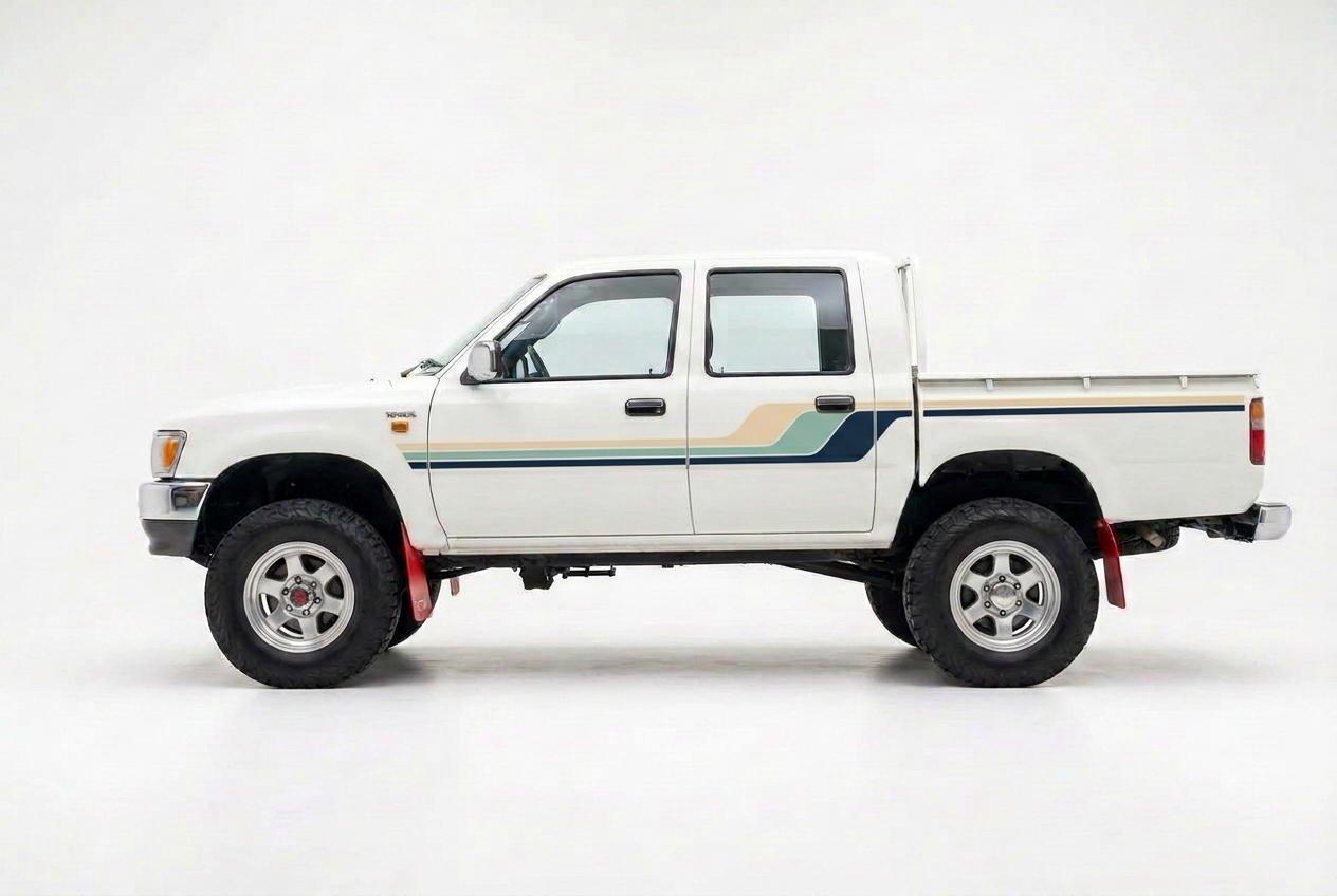 Hilux with Coastal Modern stripes
