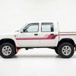Hilux with pink raspberry and berry stripes