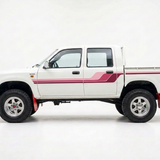 Hilux with pink raspberry and berry stripes