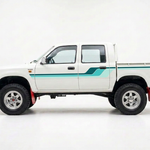 Hilux with teal aqua and sea glass stripes