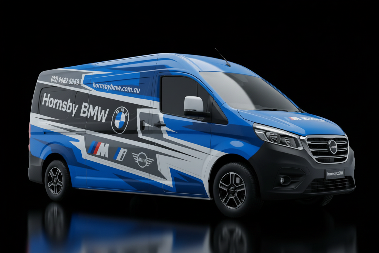 Hornsby BMW Toyota HiAce Van Wrap