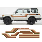 TORQUAY Stripes – 76 Series LandCruiser Vinyl Decal Kit | Bodymold Signs