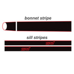 Subaru BRZ STI Sill & Bonnet Stripe Kit | Vinyl Decals