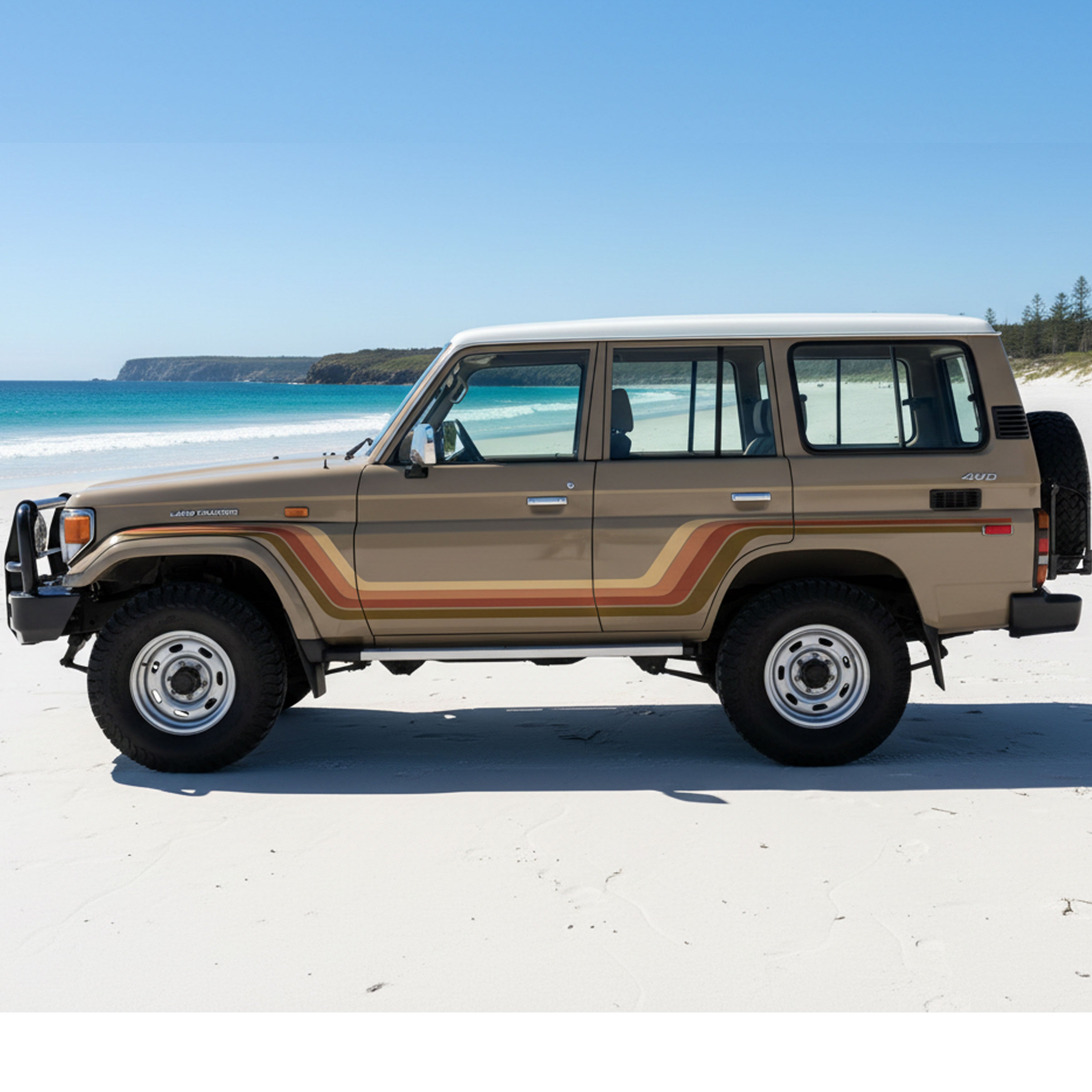 TORQUAY Stripes for 76 Series Landcruiser