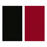 Colour swatch showing black and crimson red panels for the NAROOMA Black-Red colourway