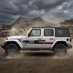 Jeep Wrangler American Flag Decals Army Background