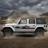 Jeep Wrangler American Flag Decals Army Background