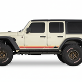 Jeep Wrangler Cream with Retro Stripe Kit