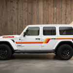 Jeep Wrangler with Rustic Background