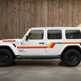 Jeep Wrangler with Rustic Background