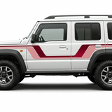 Jimny in red and rose stripe colours