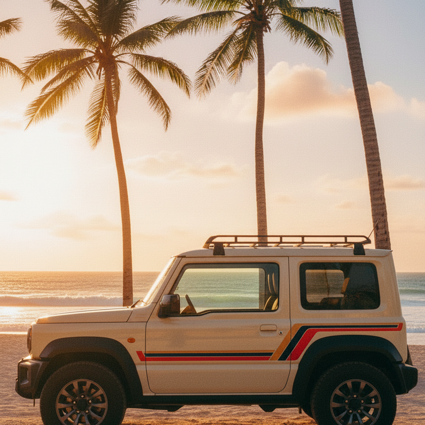 Jimny - Retro Palm Beach Lighter