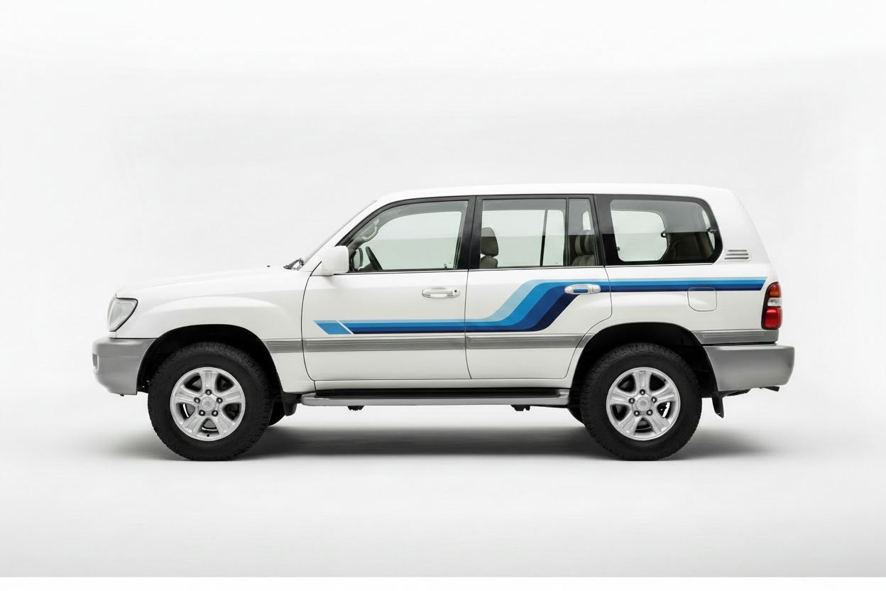 Land Cruiser 100 Series Blue Stripe