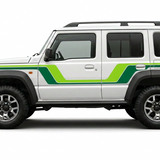 Lime and emerald two-colour Jimny design
