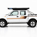 MAXY Nissan Navara stripe kit, brown tones