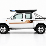 MAXY Nissan Navara stripe kit, brown tones