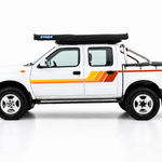 MAXY Nissan Navara stripe kit, orange tones