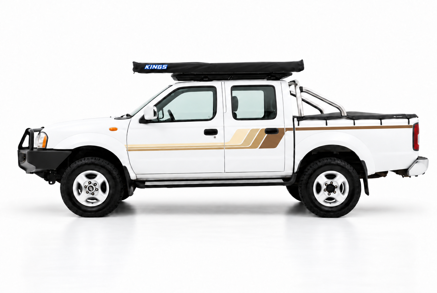 MAXY Nissan Navara stripe kit, tan tones