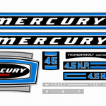 1974 Mercury 4.5hp replacement decal set