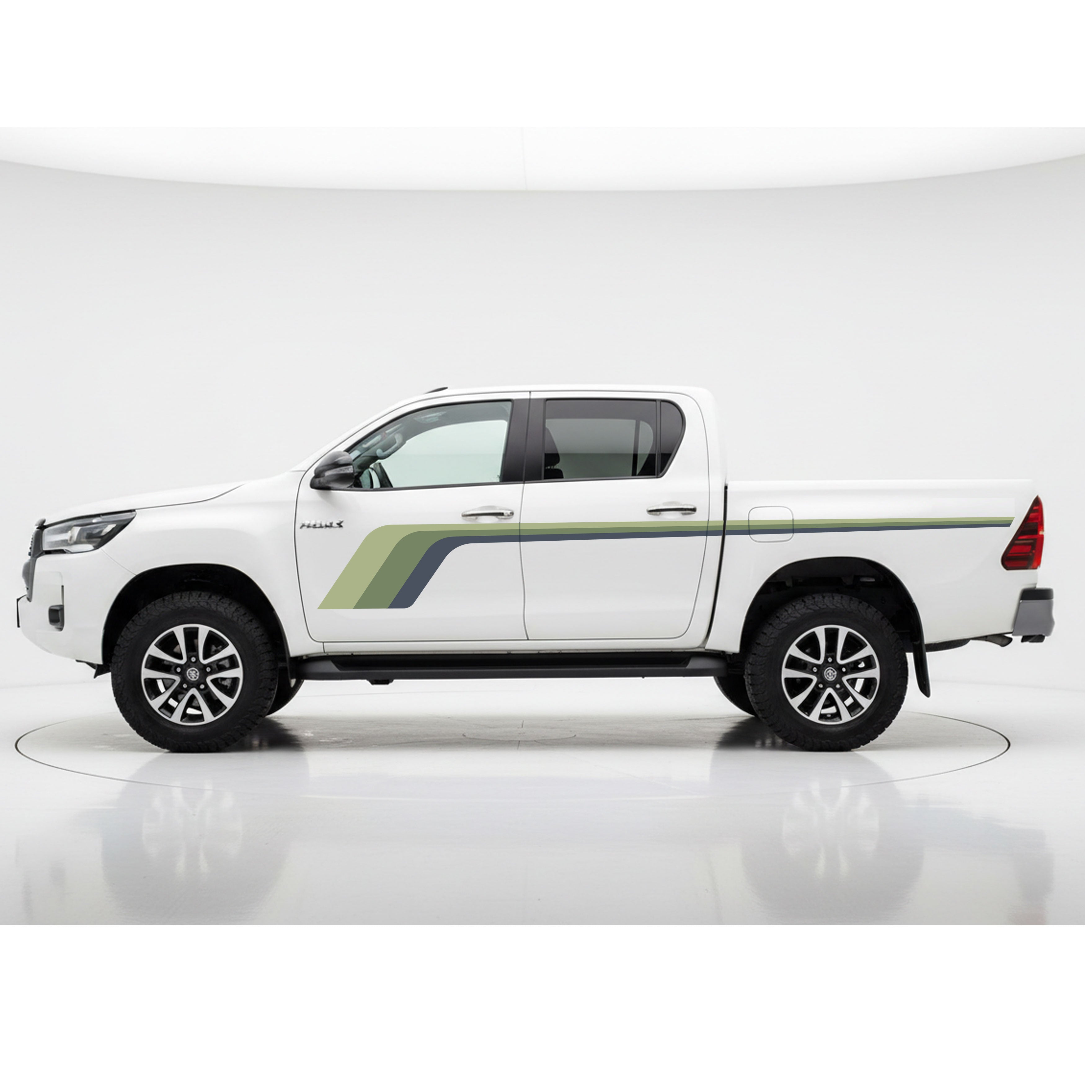 Hockey Stick Vinyl Decal Stripe Kit | Toyota Hilux & Utes | Retro Style