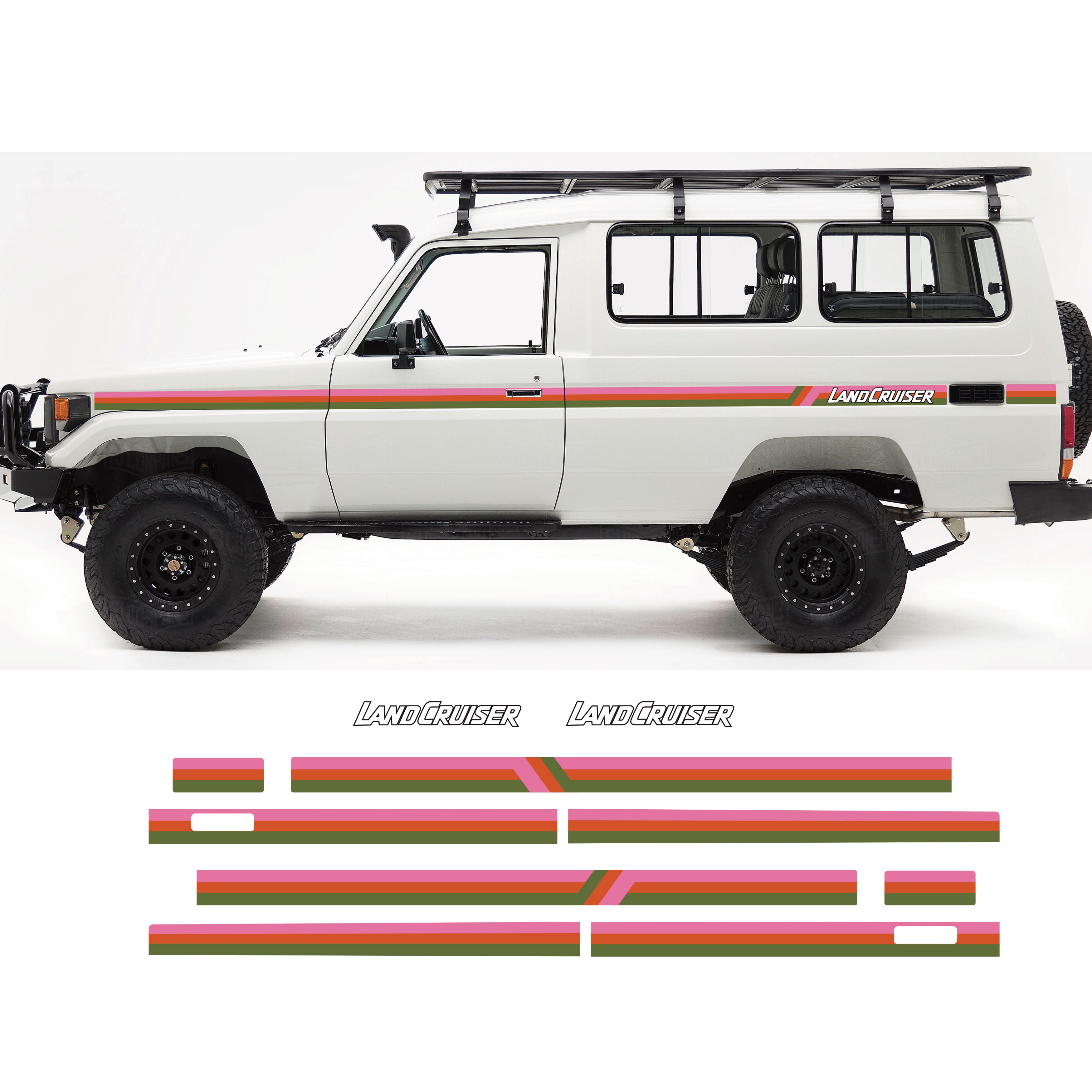 New Minimal Look Outback Stripes for 70 Series Troopy's