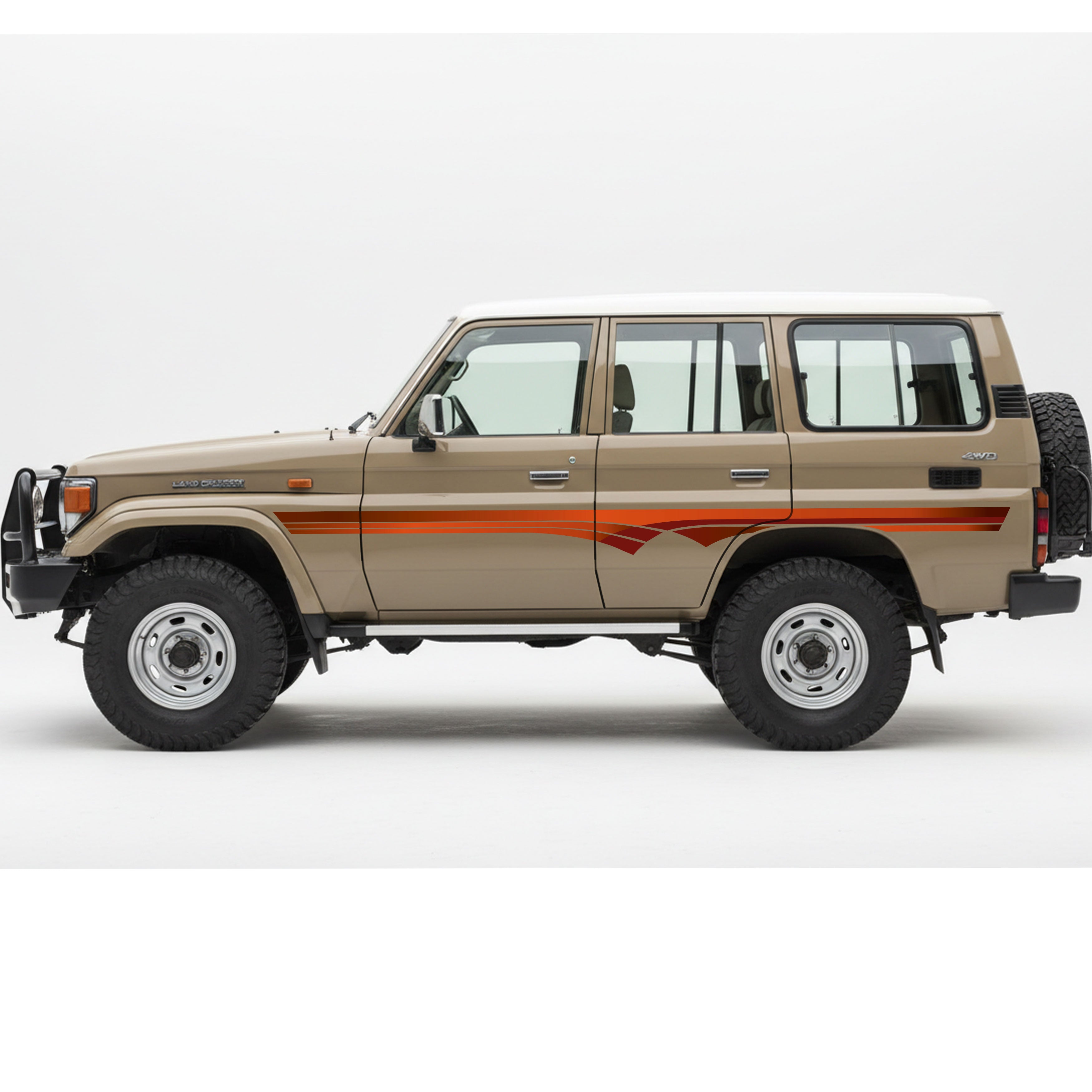 LandCruiser Stripe Kits – Full Sides - DIY or Installed