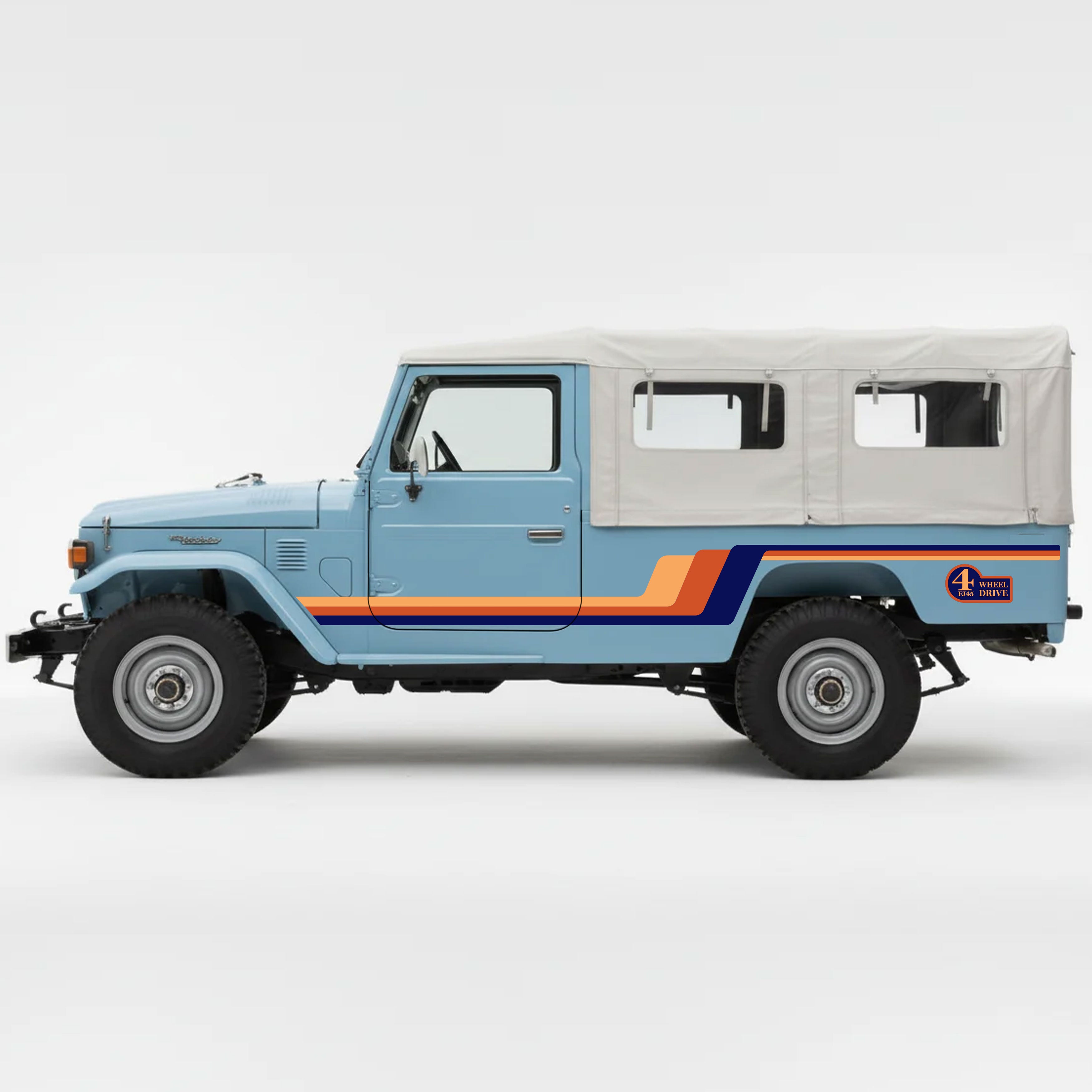 Legacy Retro Stripe for Toyota FJ45 LandCruiser | Bodymold Signs
