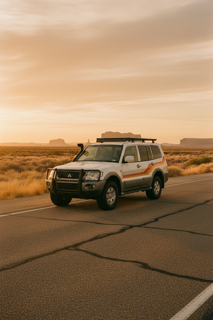 Pajero Retro Stripes 1970s Portrait