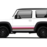 GOLDIE Stripes for Suzuki Jimny | Custom Vinyl Decal Kit