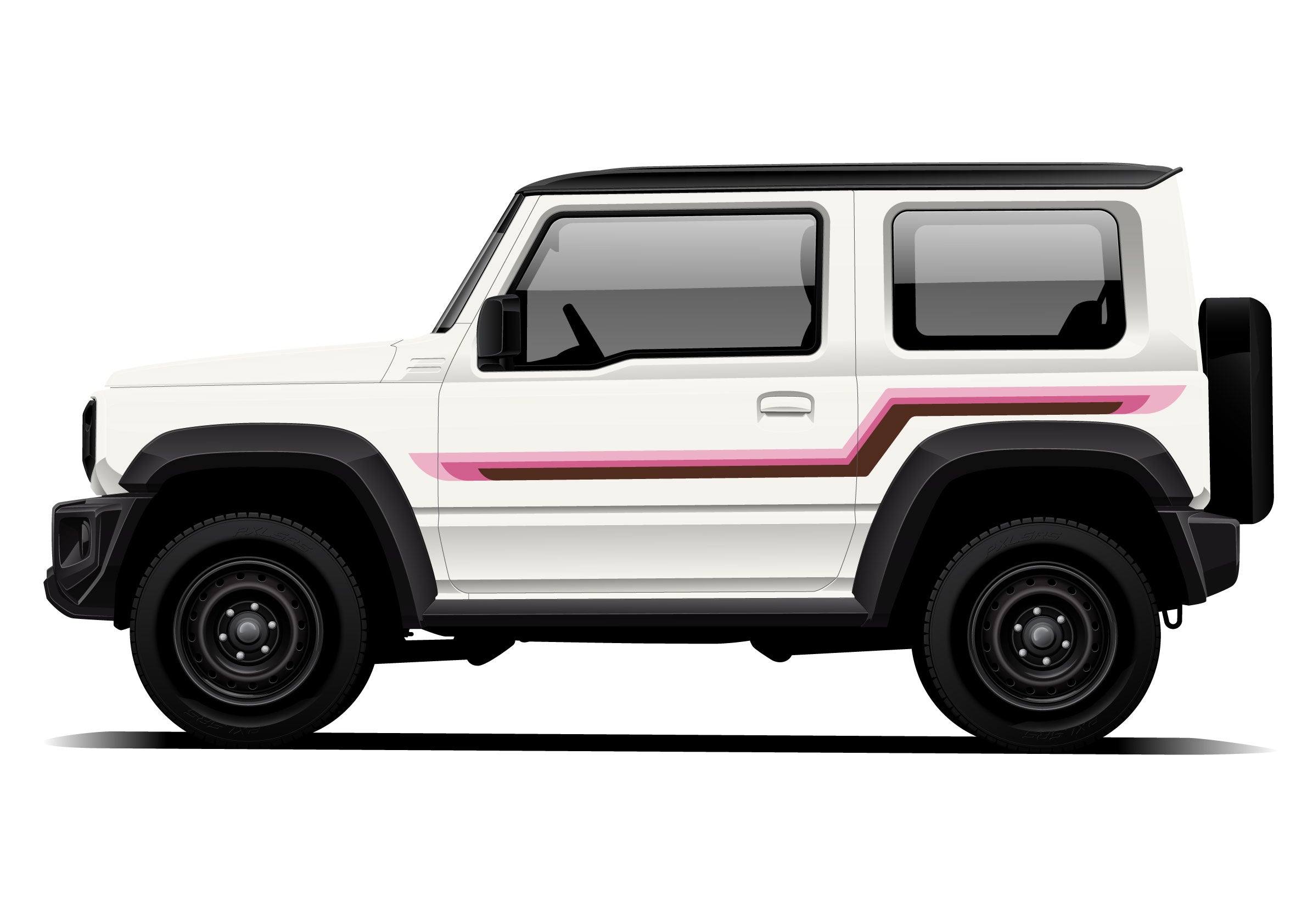 GOLDIE Stripes for Suzuki Jimny | Custom Vinyl Decal Kit