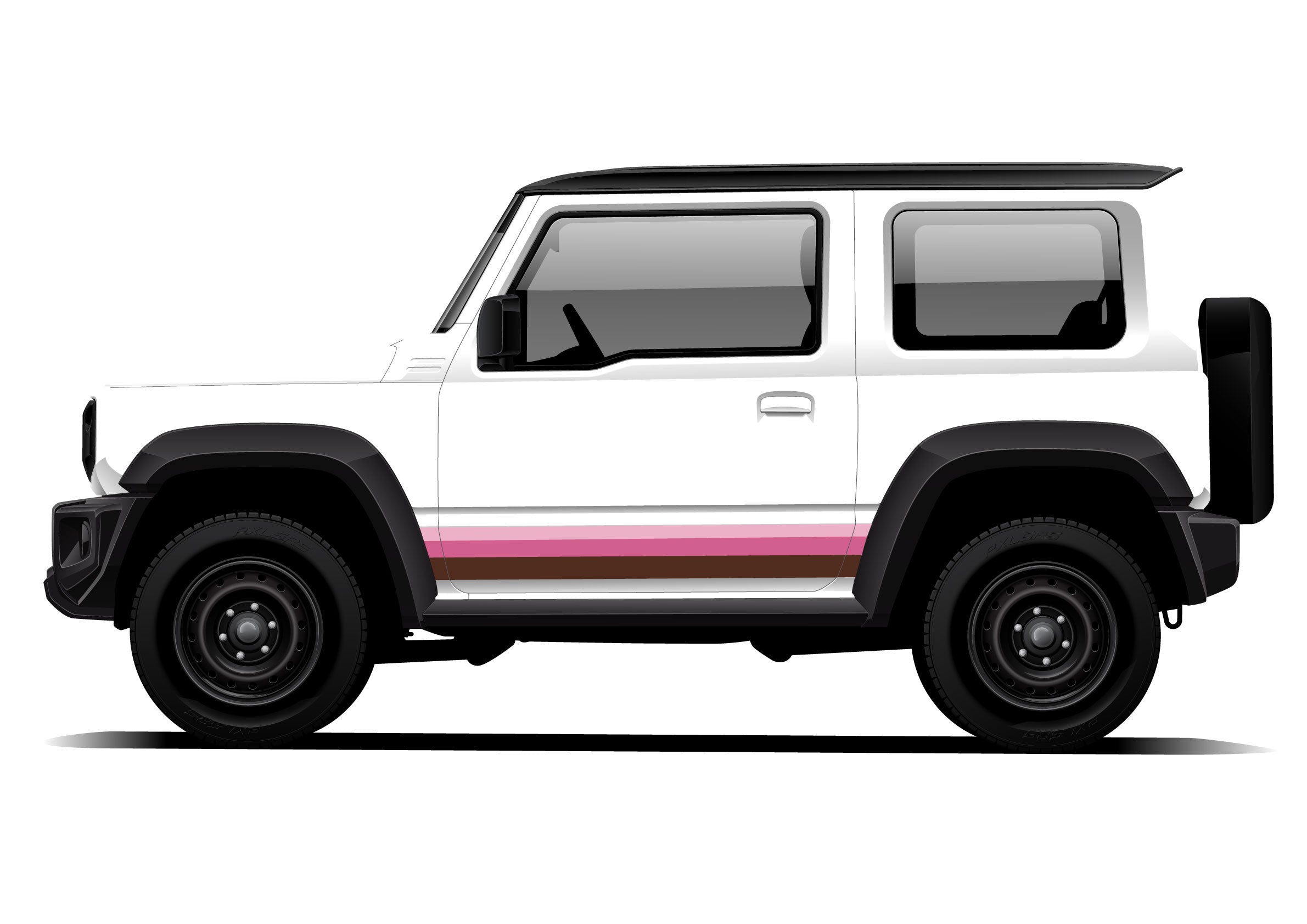 GOLDIE Stripes for Suzuki Jimny | Custom Vinyl Decal Kit