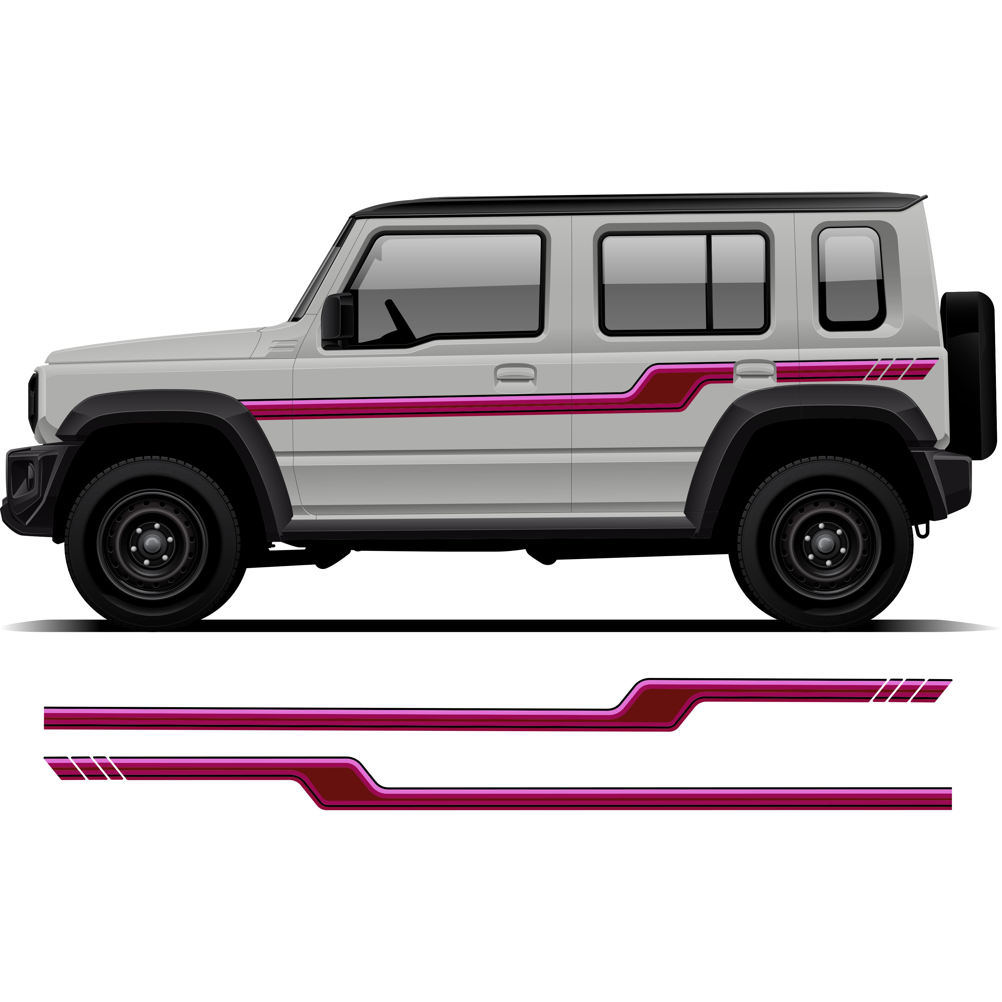 SUNDAY Stripes for Suzuki Jimny | Custom Vinyl Decal Kit