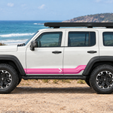 Pink stripe Tank 300 in a coastal Australian setting