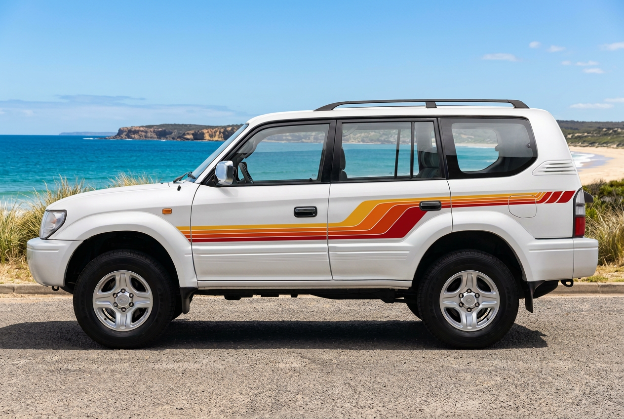 Prado with a coastal background