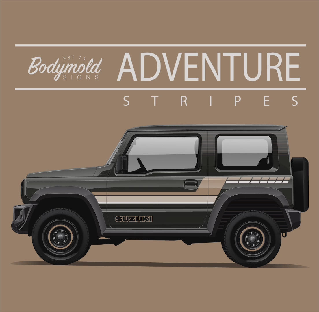 Adventure Vinyl Stripe Kit - For Suzuki Jimny